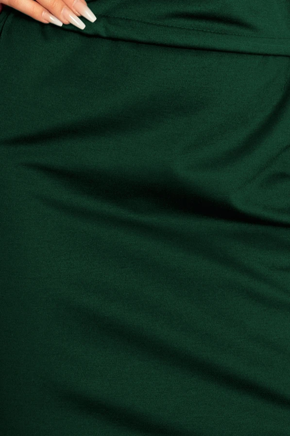 161-12 AGATA - Šaty s límcem - zelená