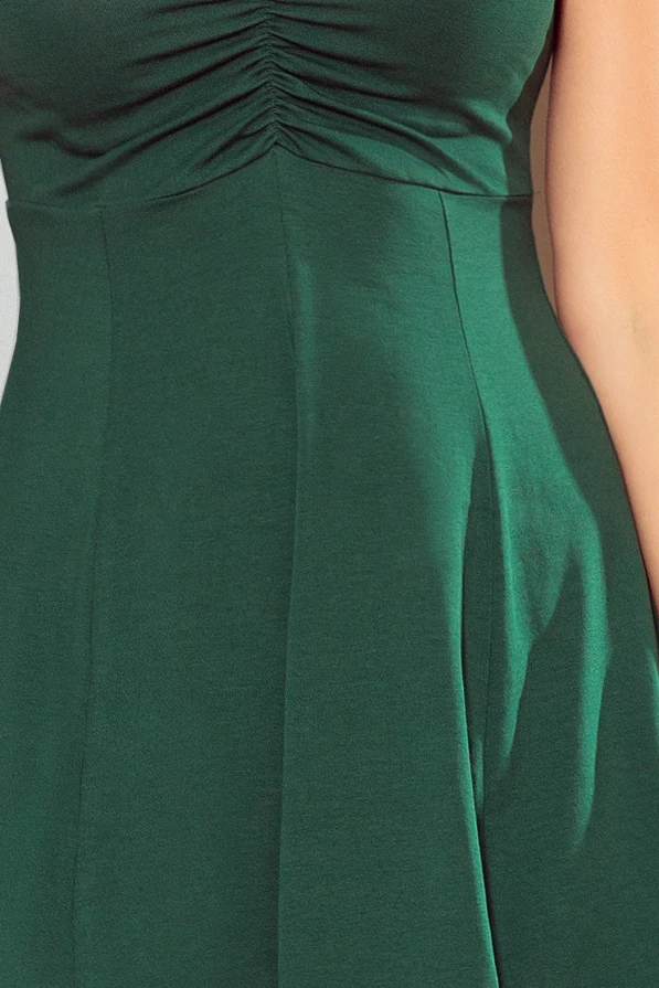 238-2 BETTY šaty s výstřihem - zelené