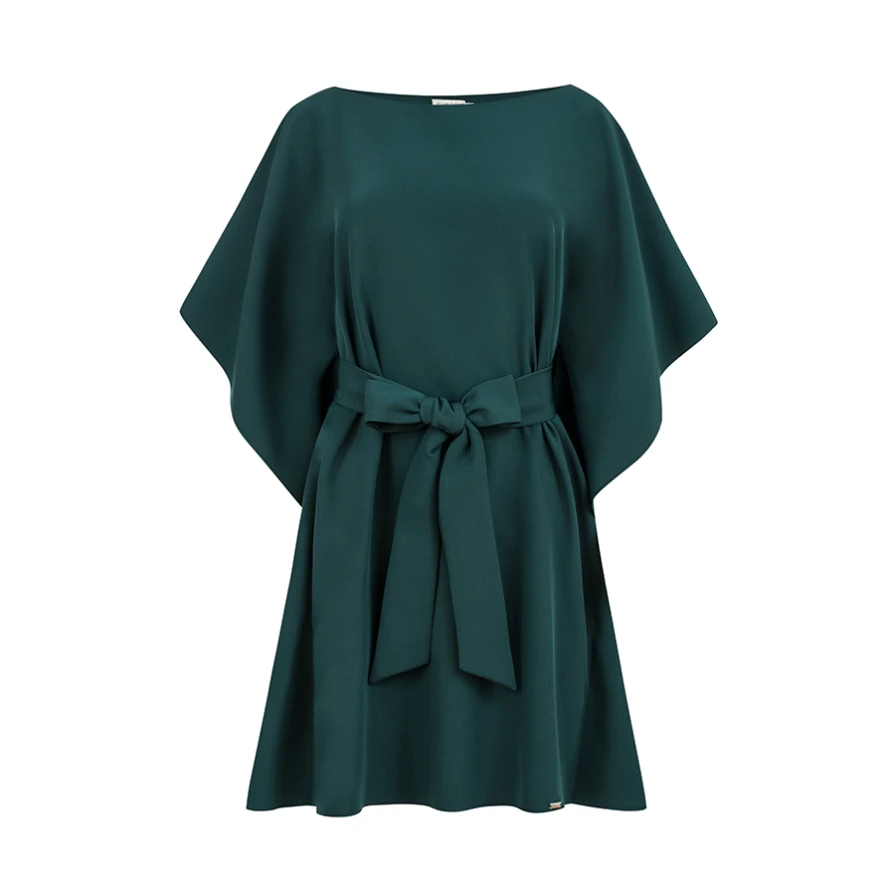 287-2 SOFIA Motýlkové šaty - zelené