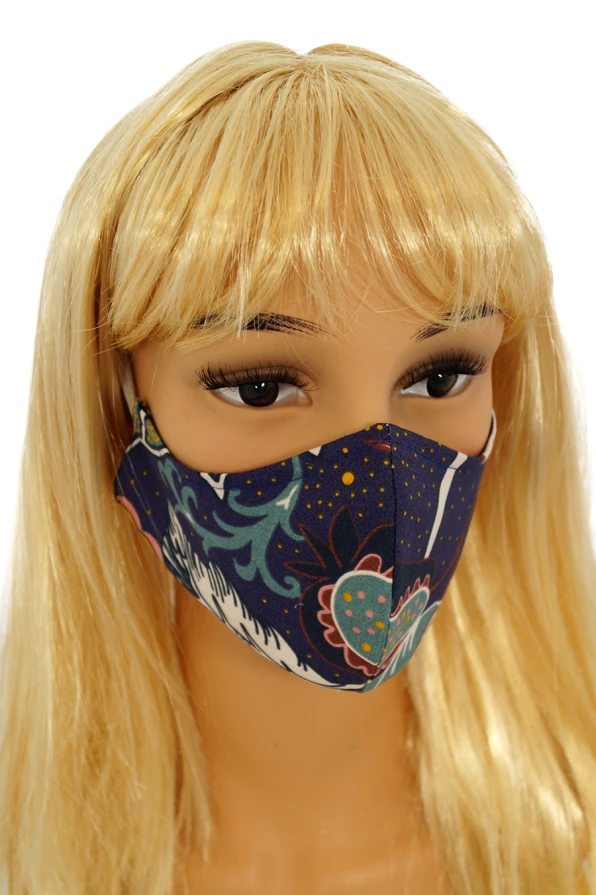 CV06 Dekorativní masky pro opakované použití - 100% bavlna - 2 kusy